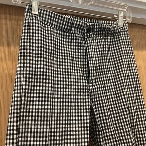 Brandy Melville black and white checkered linen pants, fits like xs-s